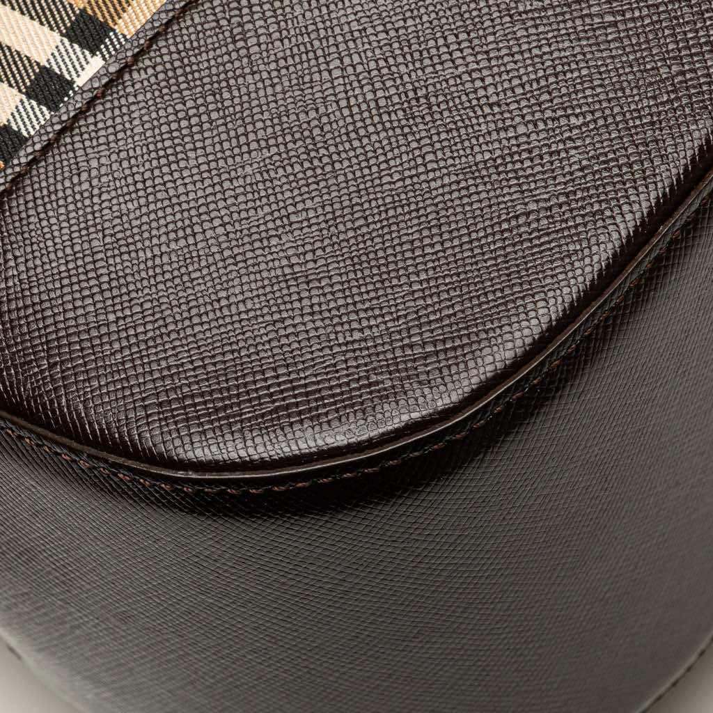 Burberry Haymarket Check Canvas Shoulder Bag - Image 11