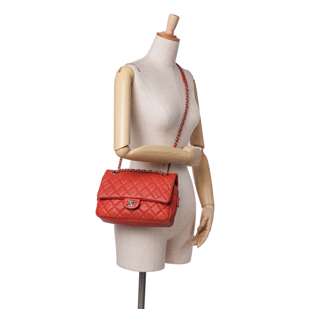 Chanel Medium Quilted Caviar Easy Flap - Image 13