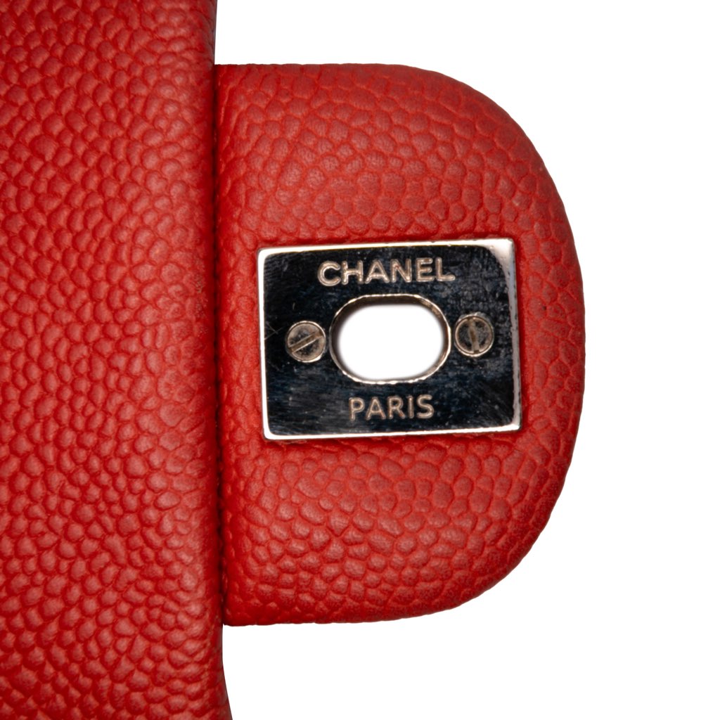 Chanel Medium Quilted Caviar Easy Flap - Detail 2