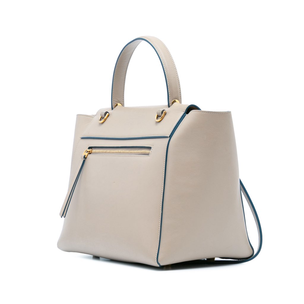 Celine Mini Leather Belt Satchel - 2