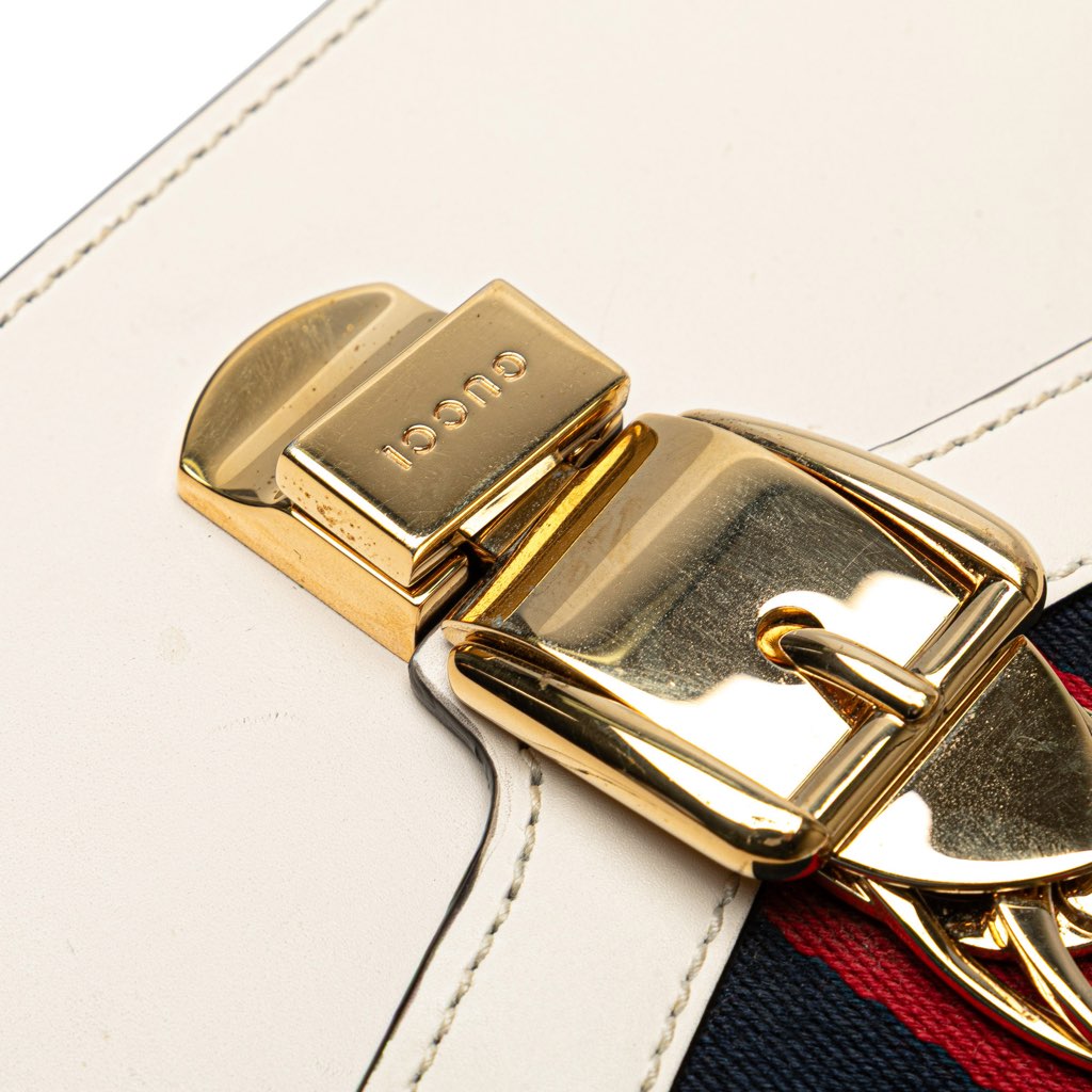 Gucci Small Leather Sylvie Satchel - Image 10