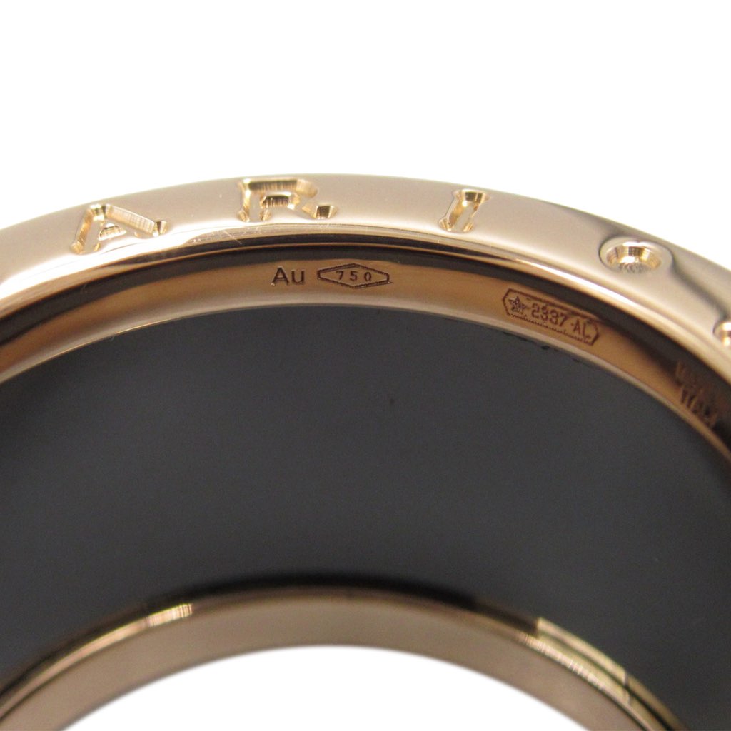 Bvlgari 18K Rose Gold and Ceramic B.Zero1 Three Band Ring - 4