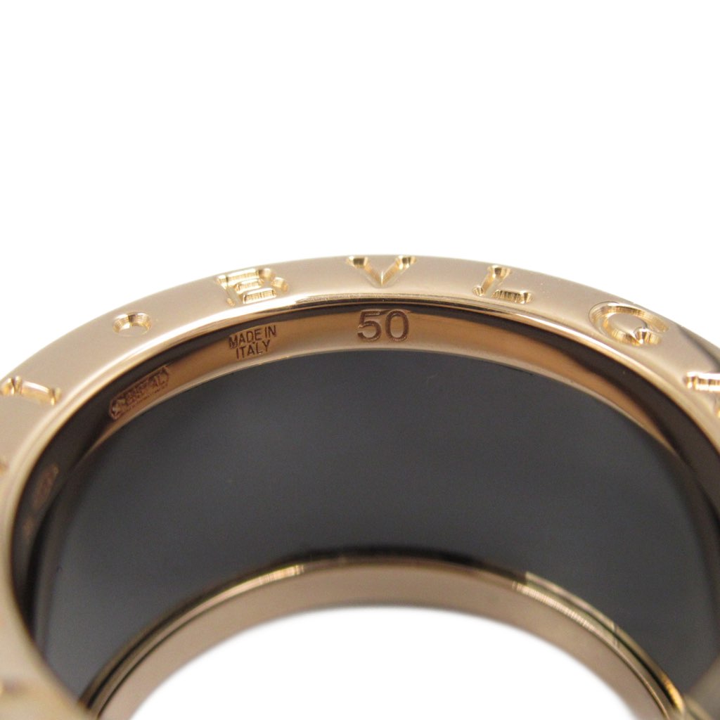 Bvlgari 18K Rose Gold and Ceramic B.Zero1 Three Band Ring - 5