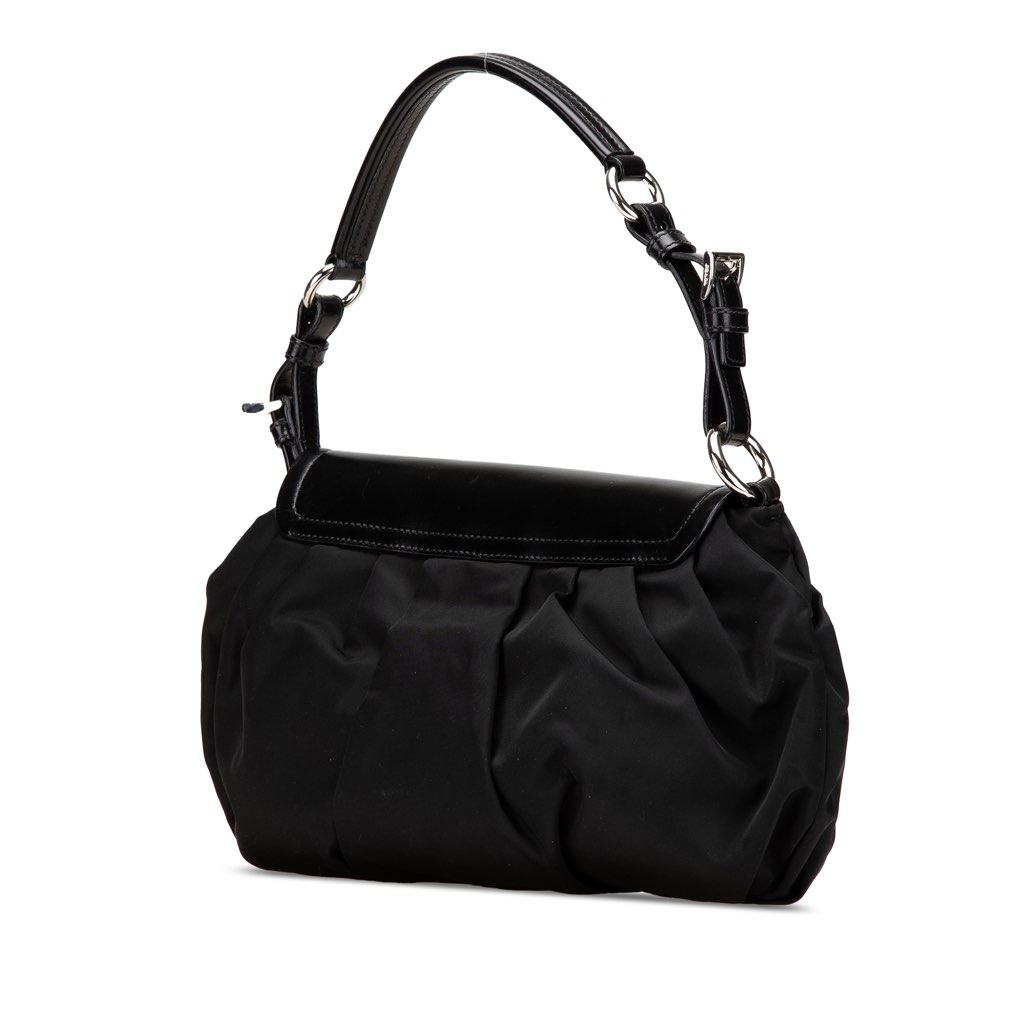 Prada City Calf Trimmed Tessuto Sound Lock Shoulder Bag - 2