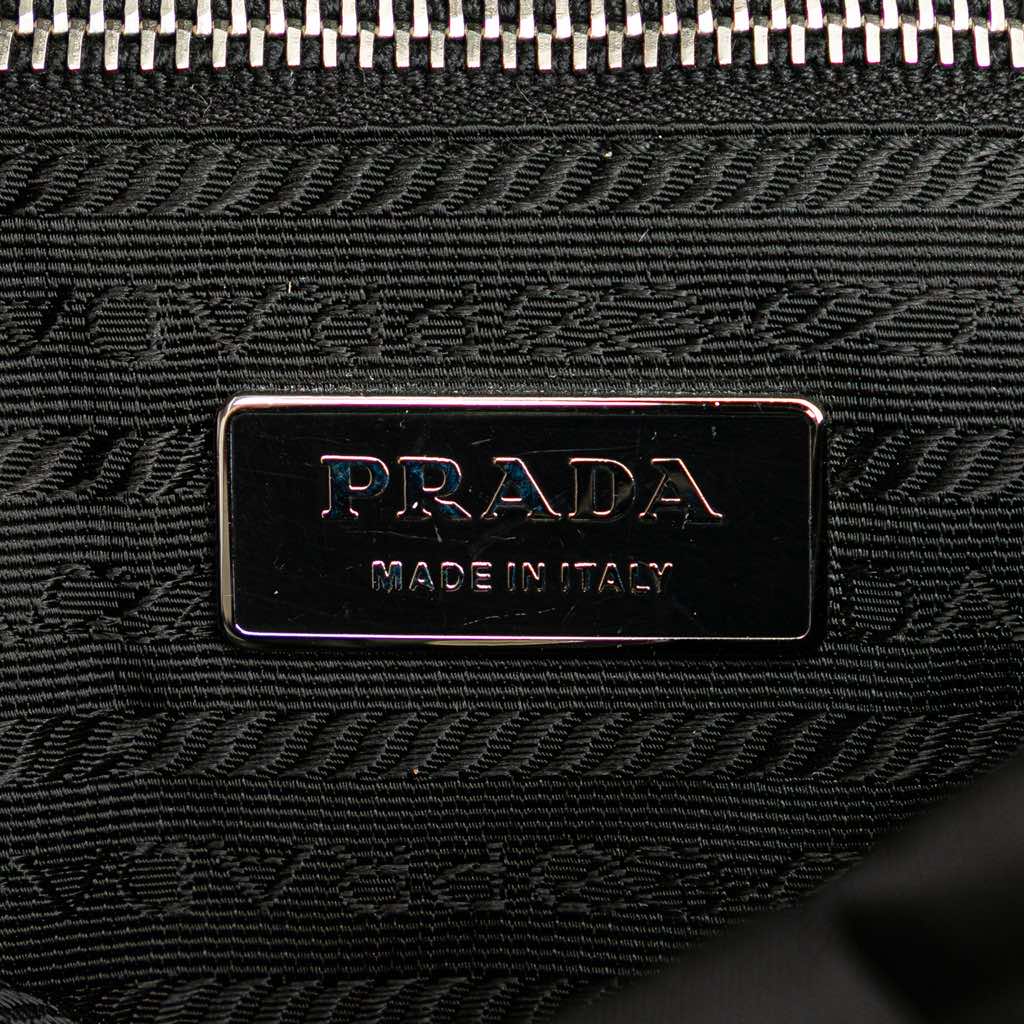 Prada City Calf Trimmed Tessuto Sound Lock Shoulder Bag - 5