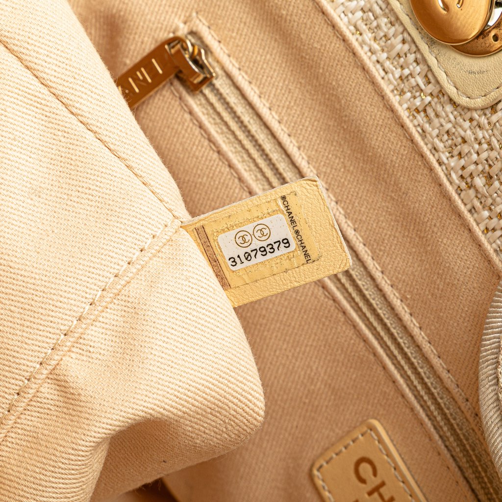 Chanel Small Lurex Boucle Deauville Tote - Detail 1