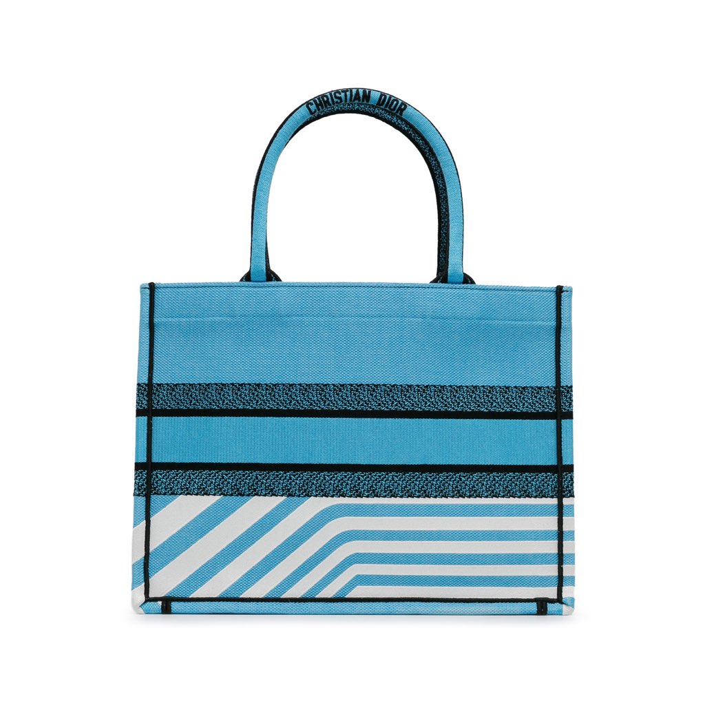 Dior Medium Embroidered Canvas Zebra D Jungle Pop Book Tote - 3