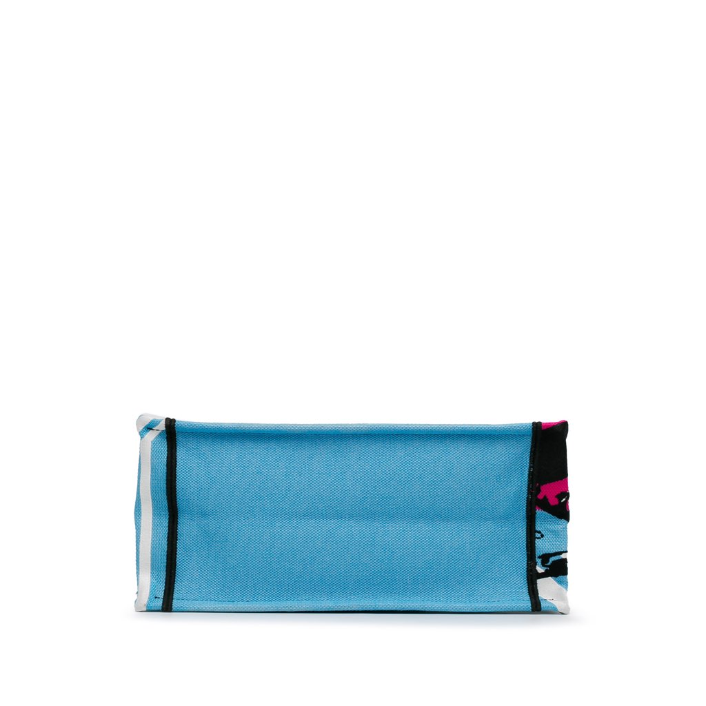 Dior Medium Embroidered Canvas Zebra D Jungle Pop Book Tote - 4