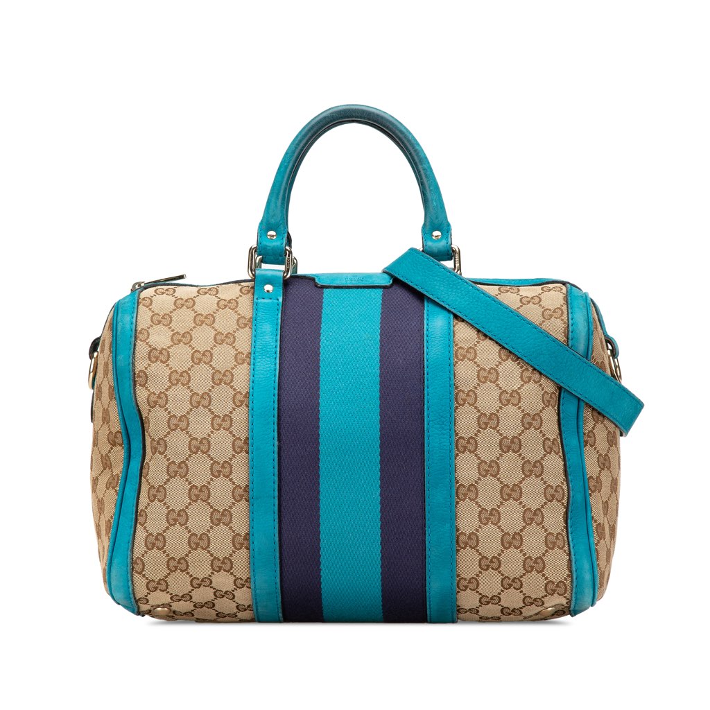 Gucci GG Canvas Web Joy Satchel