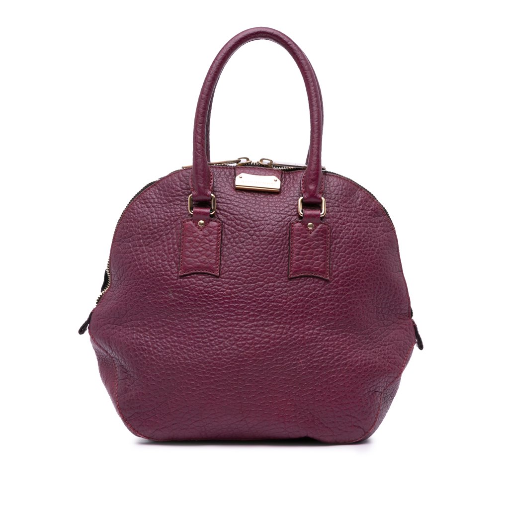 Burberry Medium Grained Calfskin Heritage Orchard Bowling Bag