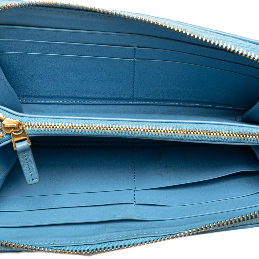 Bottega Veneta Nappa Intrecciato Zip Around Long Wallet - 4