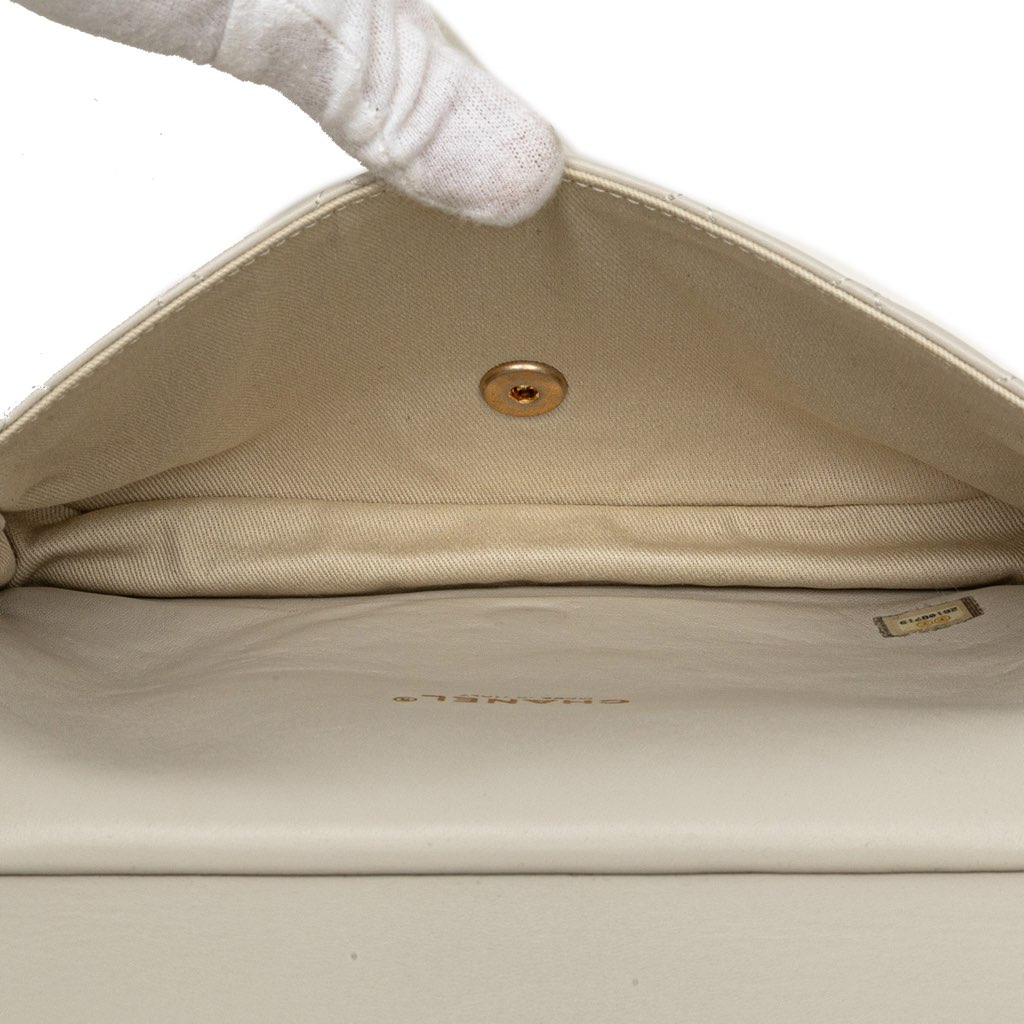 Chanel Quilted Lambskin and Shearling CC Muff Flap - 4