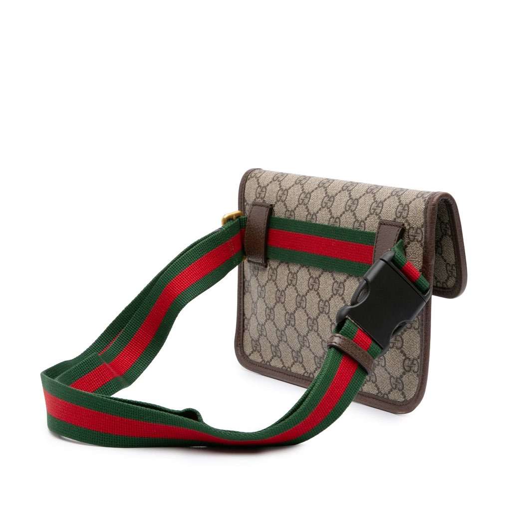 Gucci GG Supreme Web Neo Vintage Belt Bag - Back view
