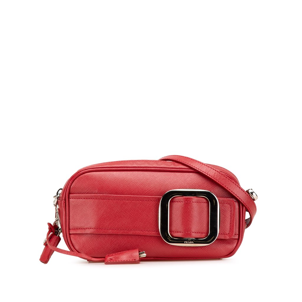 Prada Saffiano Buckle Camera Bag
