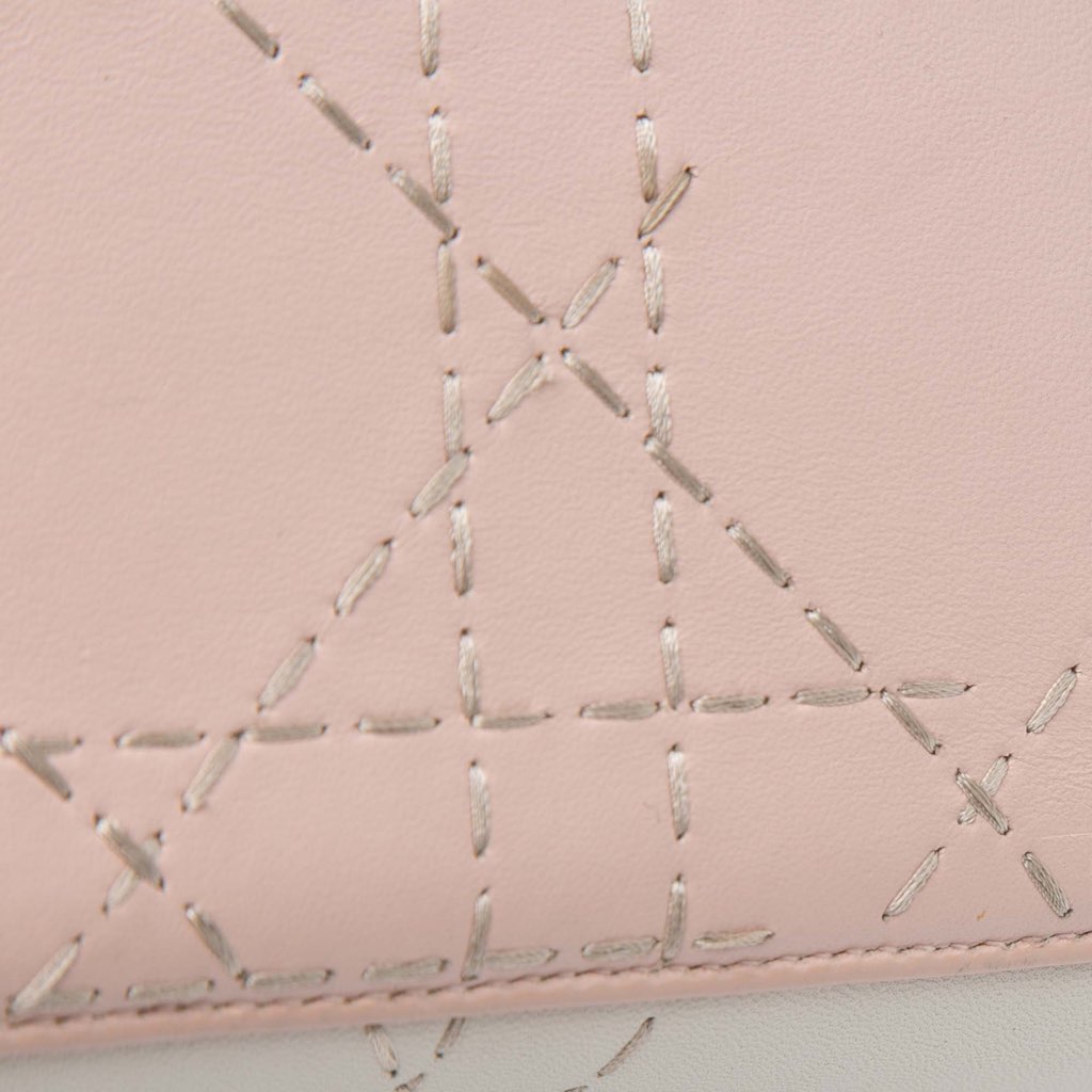 Dior Medium Bicolor Lambskin Macrocannage Stitched Lady Dior - Image 11