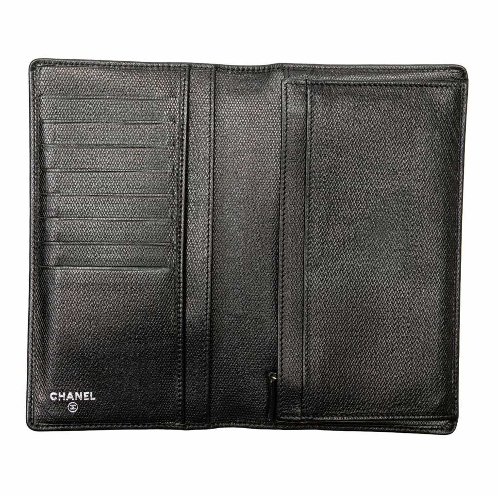 Chanel Lambskin Leather CC Button Long Wallet - Detail 2