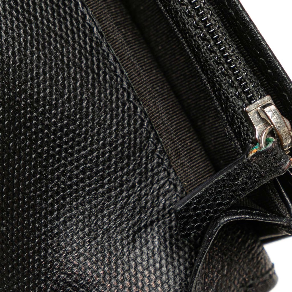 Chanel Lambskin Leather CC Button Long Wallet - Image 10