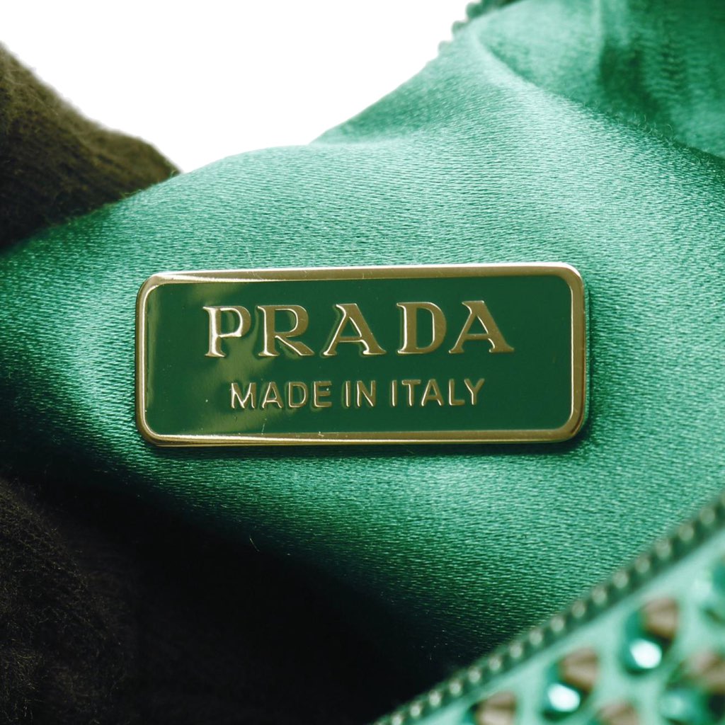 Prada Mini Satin Crystal Re Edition 2000 Shoulder Bag - 4