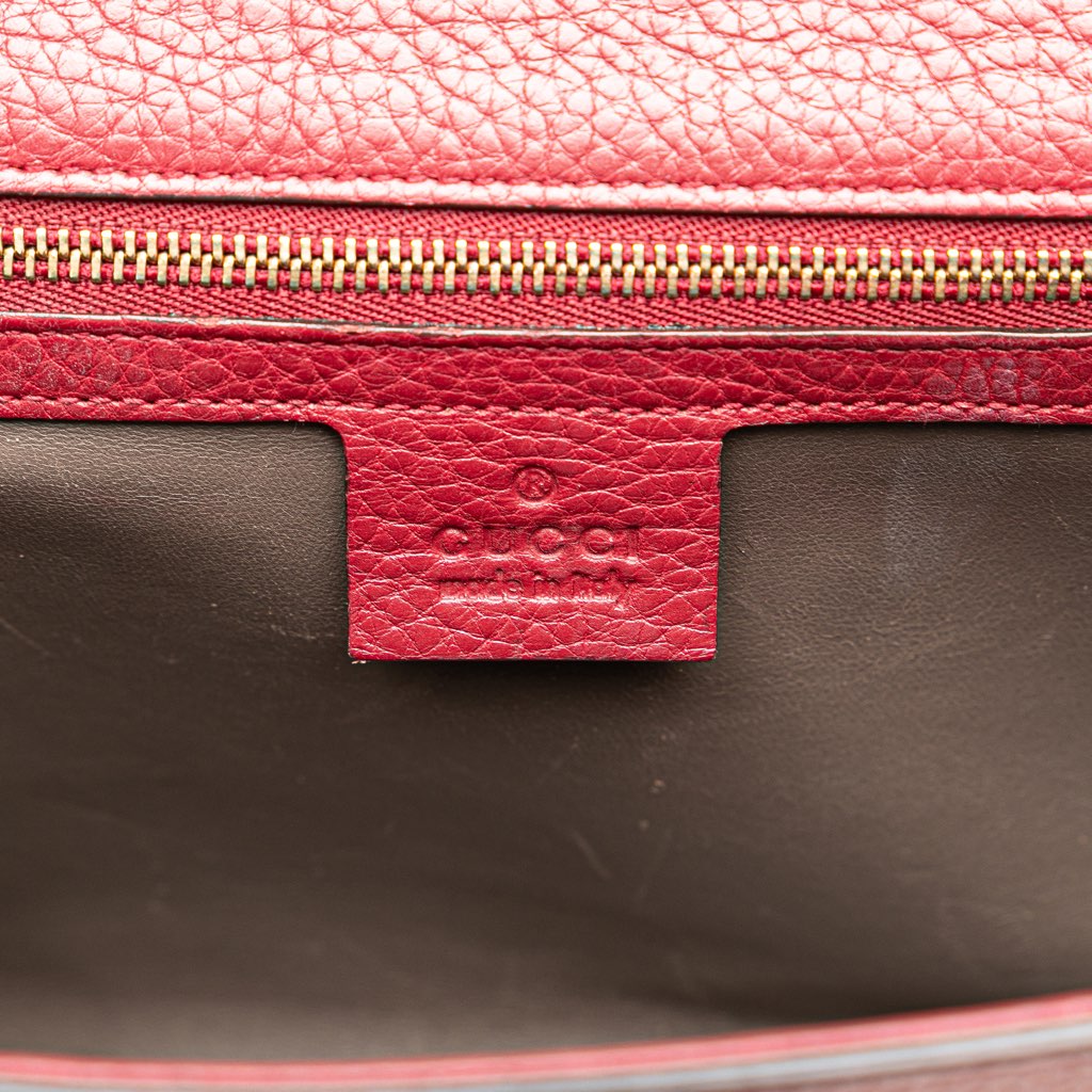 Gucci Medium Leather Miss Bamboo Crossbody - 5