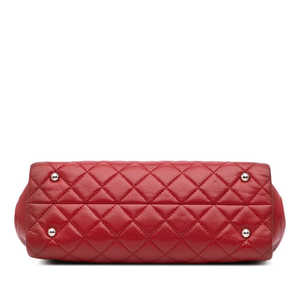 Chanel CC Quilted Caviar Frame Shopping Tote - 3