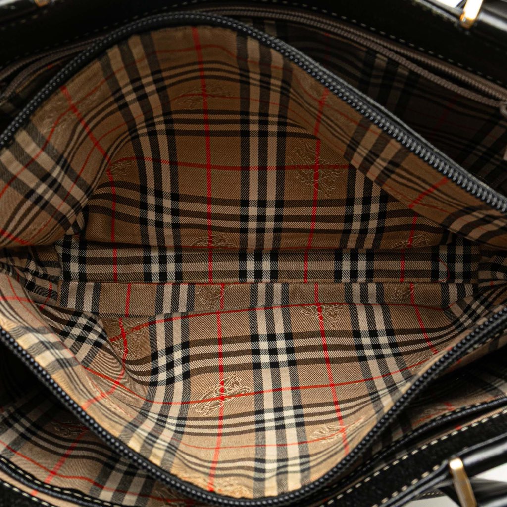 Burberry Leather Tote - 4