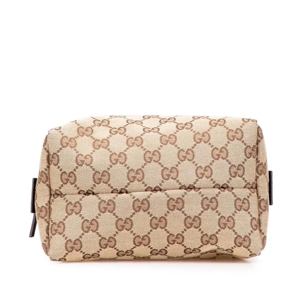 Gucci Mini GG Canvas Balthus Tofu Bag Brown Canvas Good - Inside View