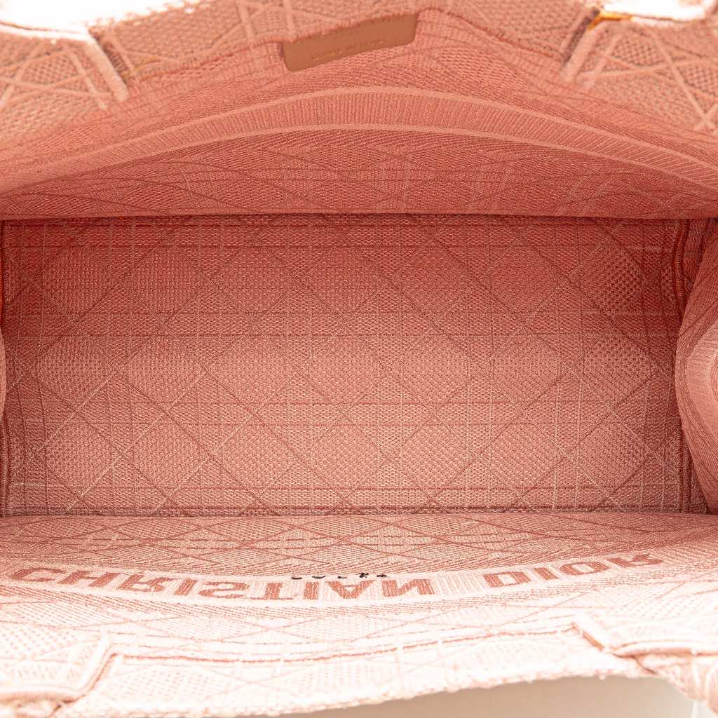 Dior Medium Canvas Cannage Embroidered Book Tote - 4