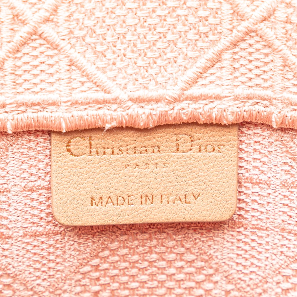 Dior Medium Canvas Cannage Embroidered Book Tote - 5