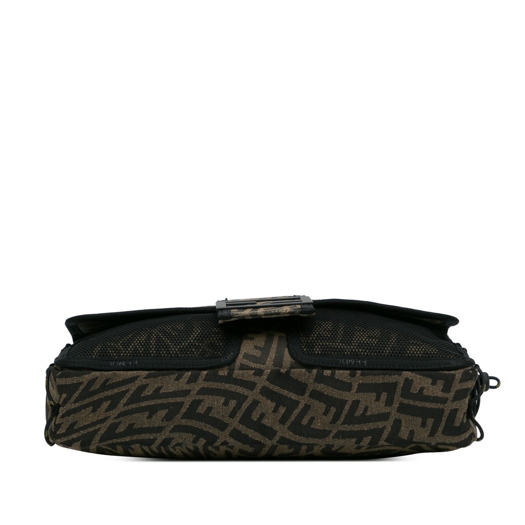 Fendi Large Zucca Vertigo Mesh Baguette Satchel - 4