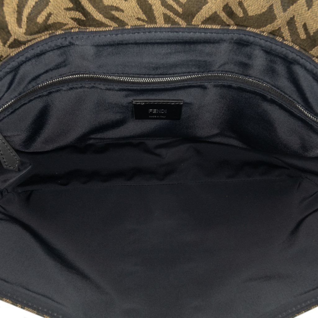 Fendi Large Zucca Vertigo Mesh Baguette Satchel - Side view