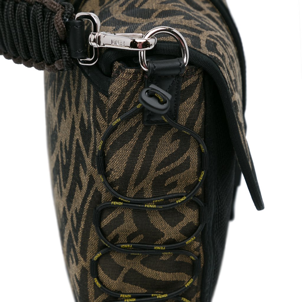 Fendi Large Zucca Vertigo Mesh Baguette Satchel - Image 11