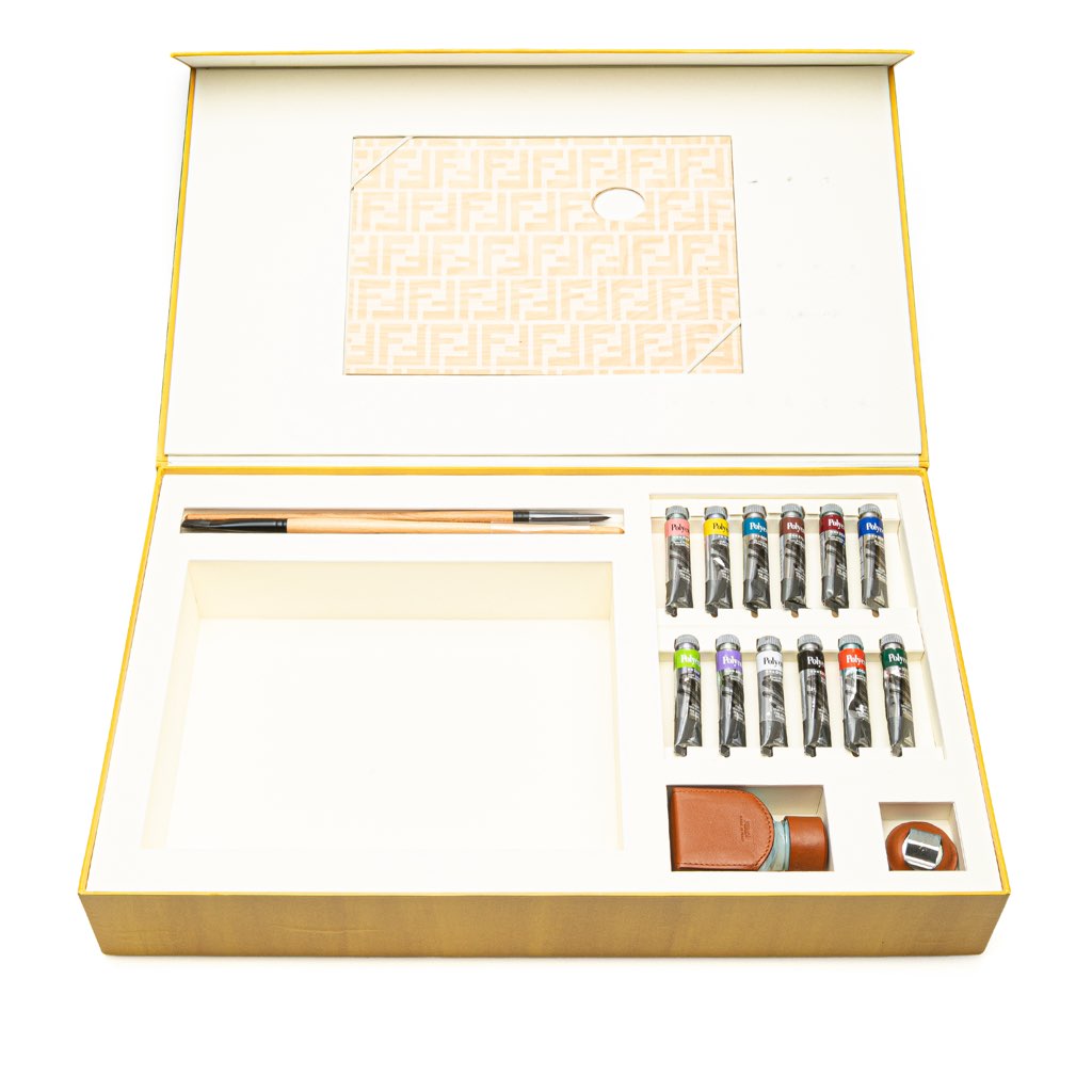 Fendi Paint Your Own Baguette Canvas Baguette with Painting Kit - Image 13
