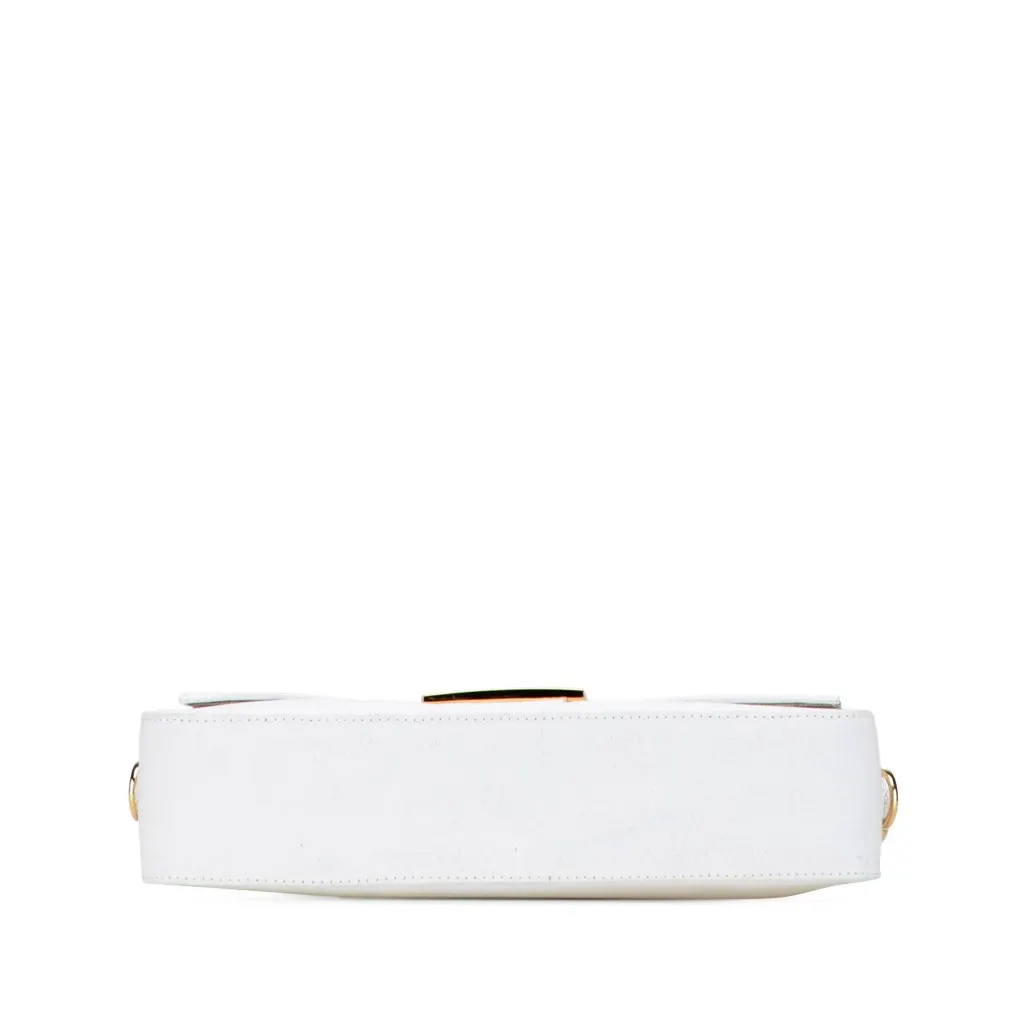 Fendi Paint Your Own Baguette Canvas Baguette with Painting Kit White Canvas Good - Inside View