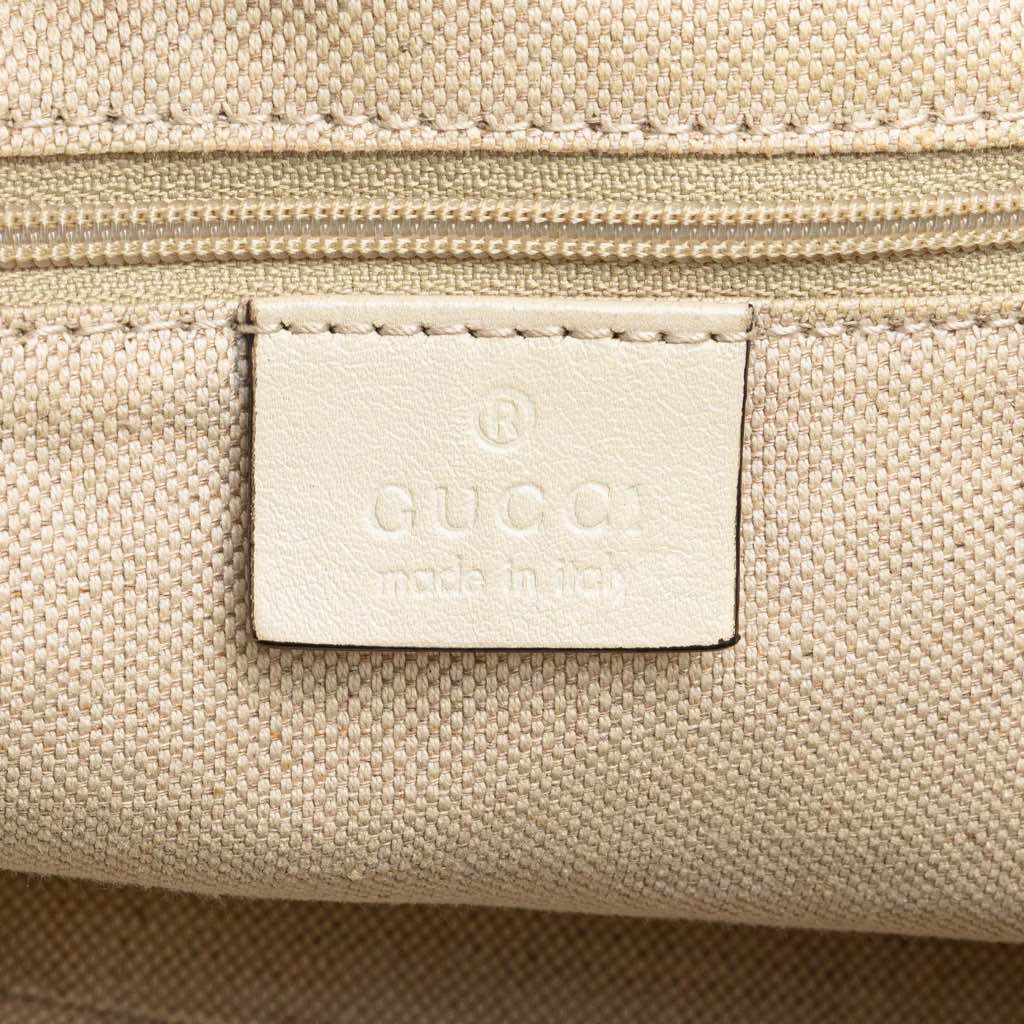 Gucci Medium Diamante Raffia Sukey Tote - Side view