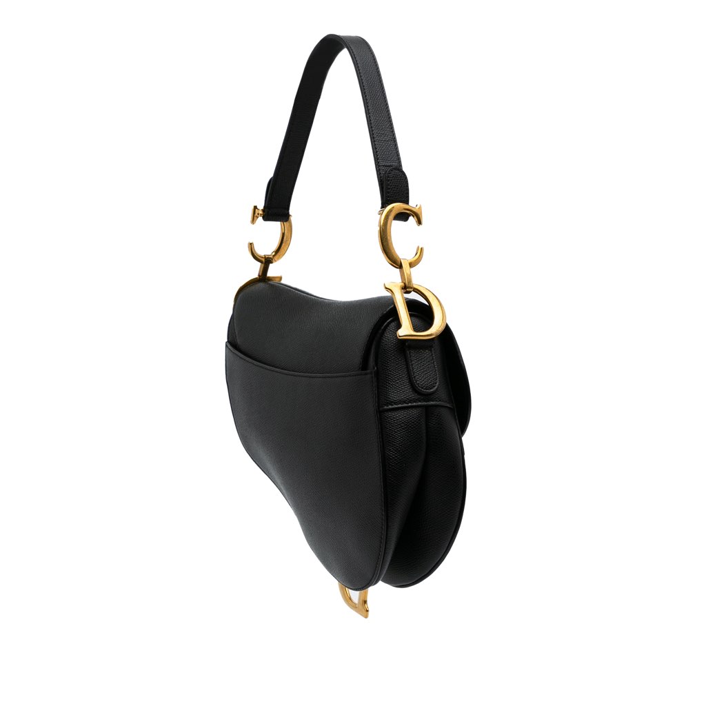 Dior Grained Calfskin Saddle Bag - 2