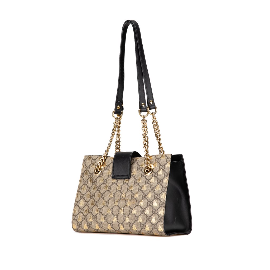 Gucci Small GG Supreme Bee Padlock Tote - 2