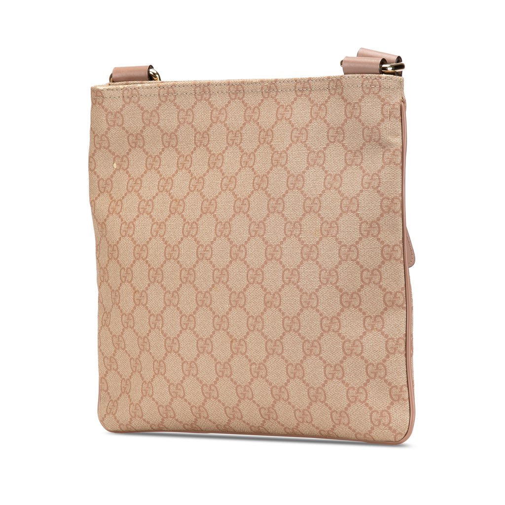 Gucci GG Supreme Flat Messenger Bag - 2