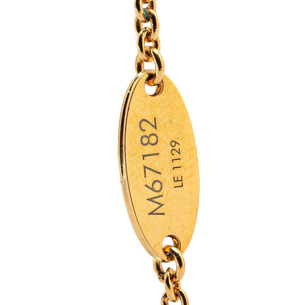 Louis Vuitton Gold Plated LV and Me Letter Y Charm Bracelet - 5