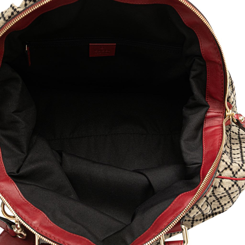 Gucci Diamante Canvas Sukey Satchel - 4