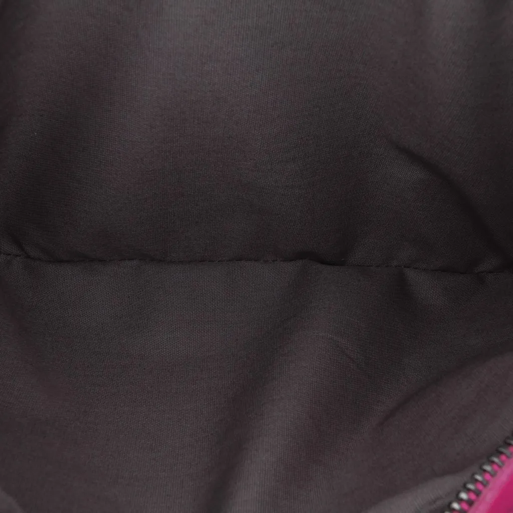 Bottega Veneta Small Calfskin Intrecciomirage Embossed Butterfly Chain Crossbody Pink Leather Very good - Model View