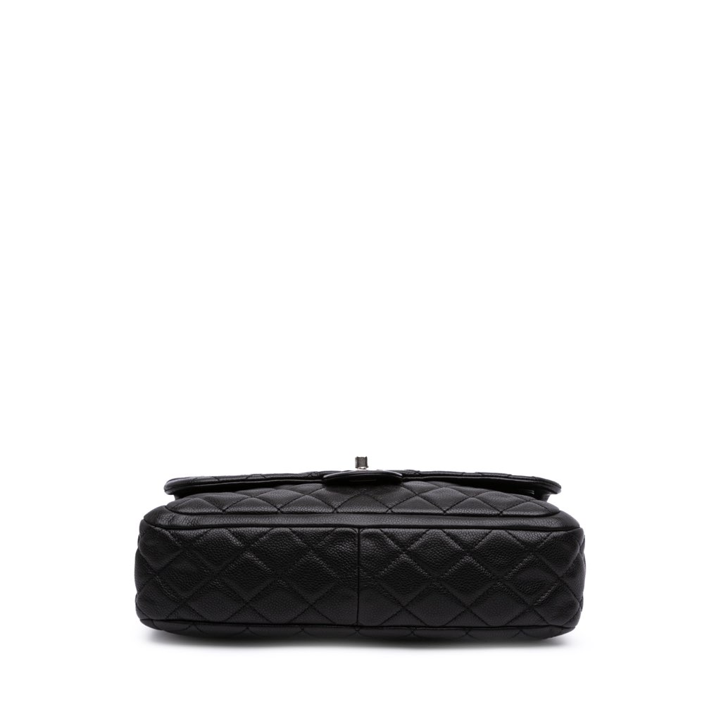 Chanel Large Quilted Caviar Now and Forever Flap - 3