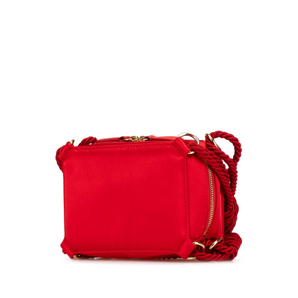 Fendi Mini FF PVC Satin Tassel Crossbody - Back view