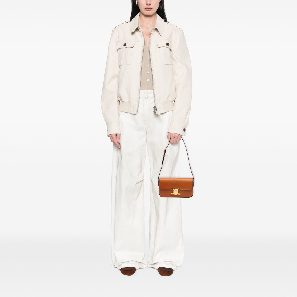 Celine Shiny Calfskin Claude Shoulder Bag - Image 10