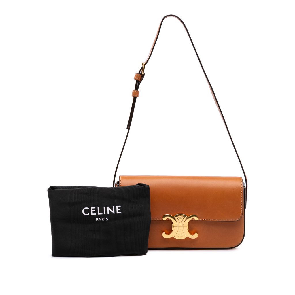 Celine Shiny Calfskin Claude Shoulder Bag - Image 11