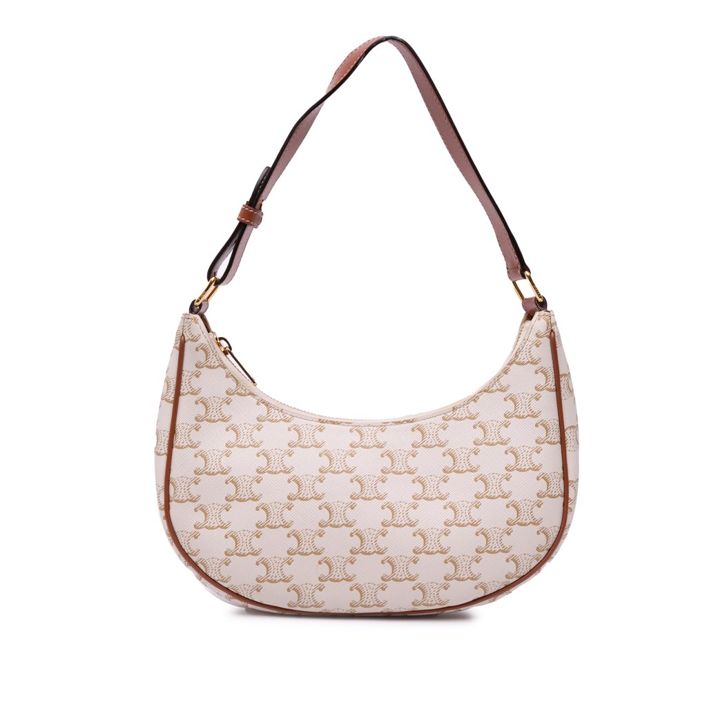 Celine Triomphe Coated Canvas Ava Shoulder Bag