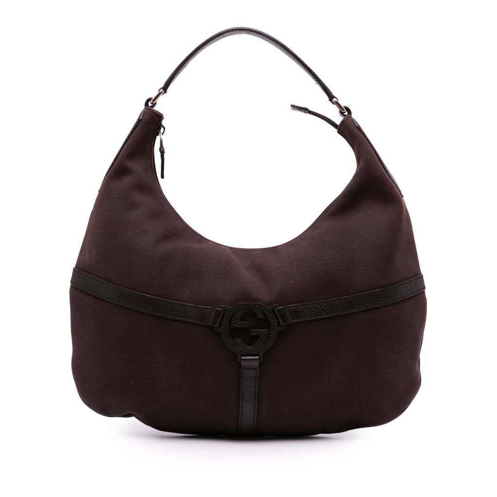 Gucci Canvas Reins Hobo Bag - 2