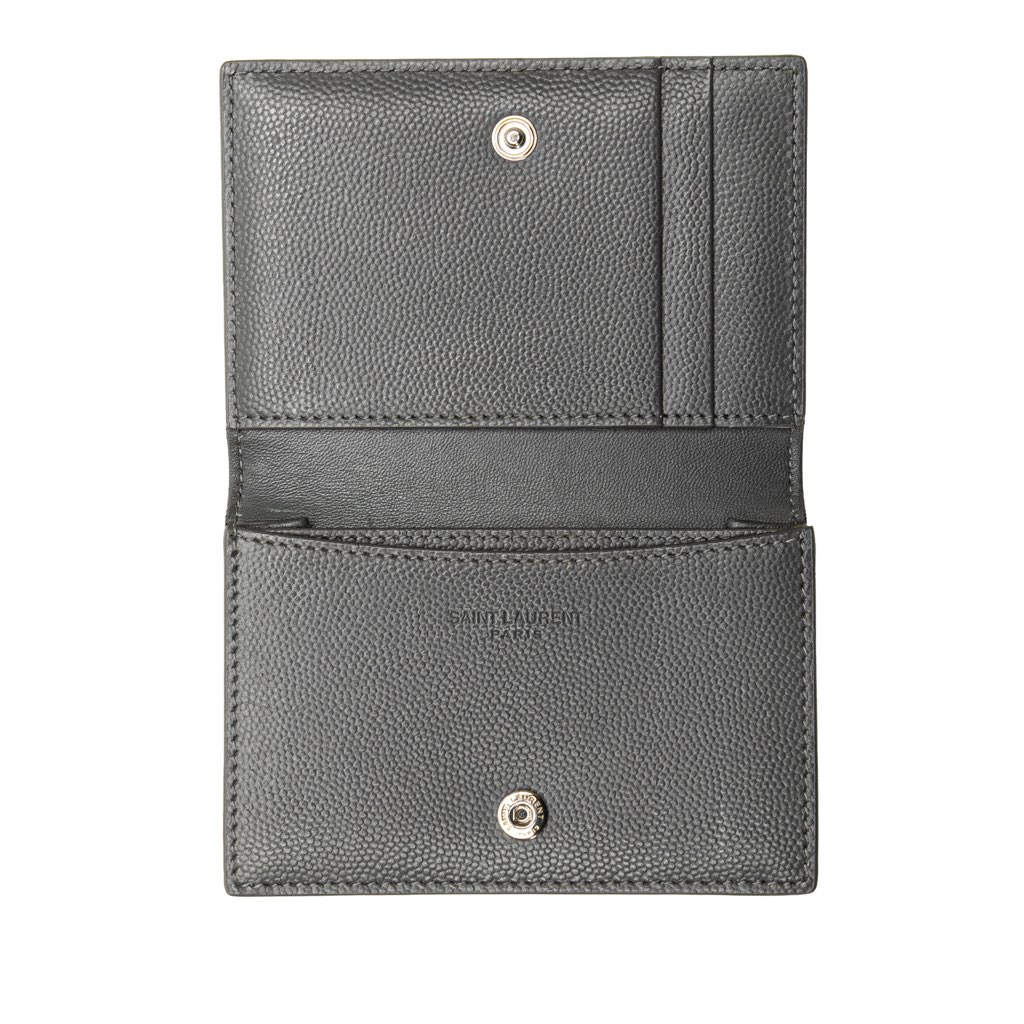 Saint Laurent Grain de Poudre Business Card Holder - 4