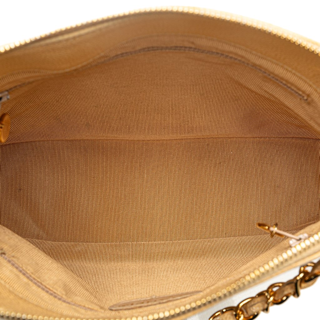 Chanel Caviar Logo Chain Shoulder Bag - 4