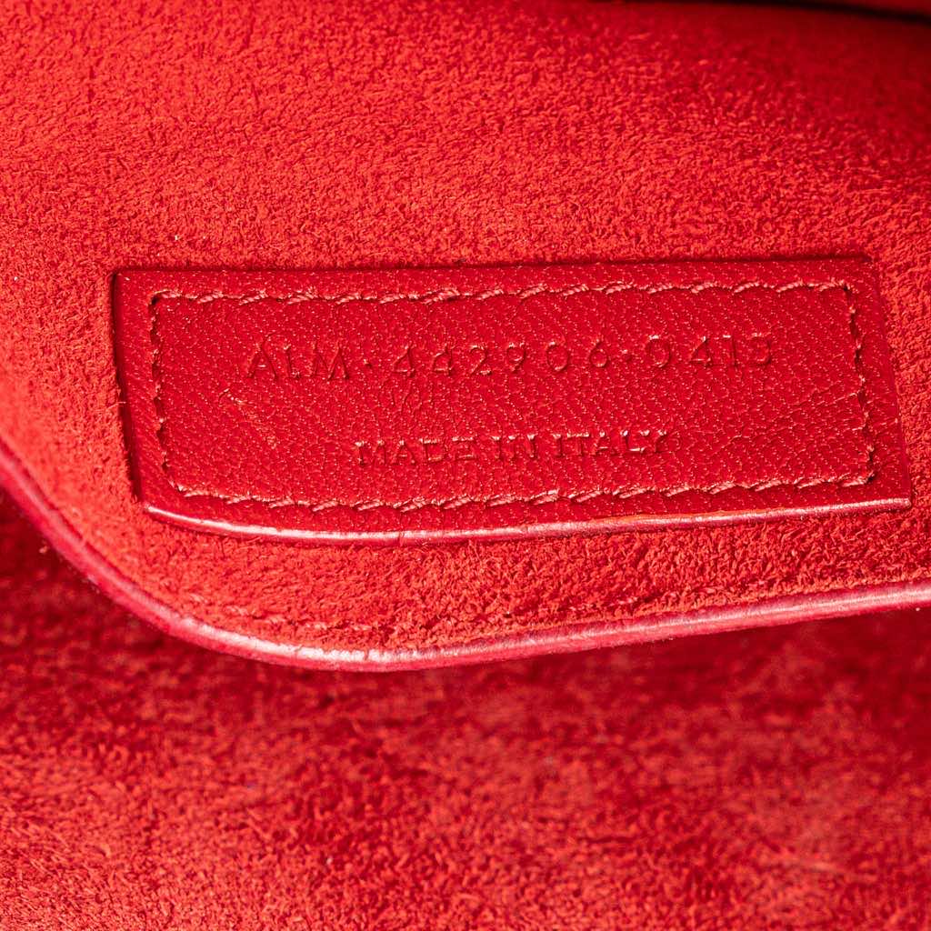 Saint Laurent Medium Croc Embossed Leather Sunset Crossbody - Detail 1