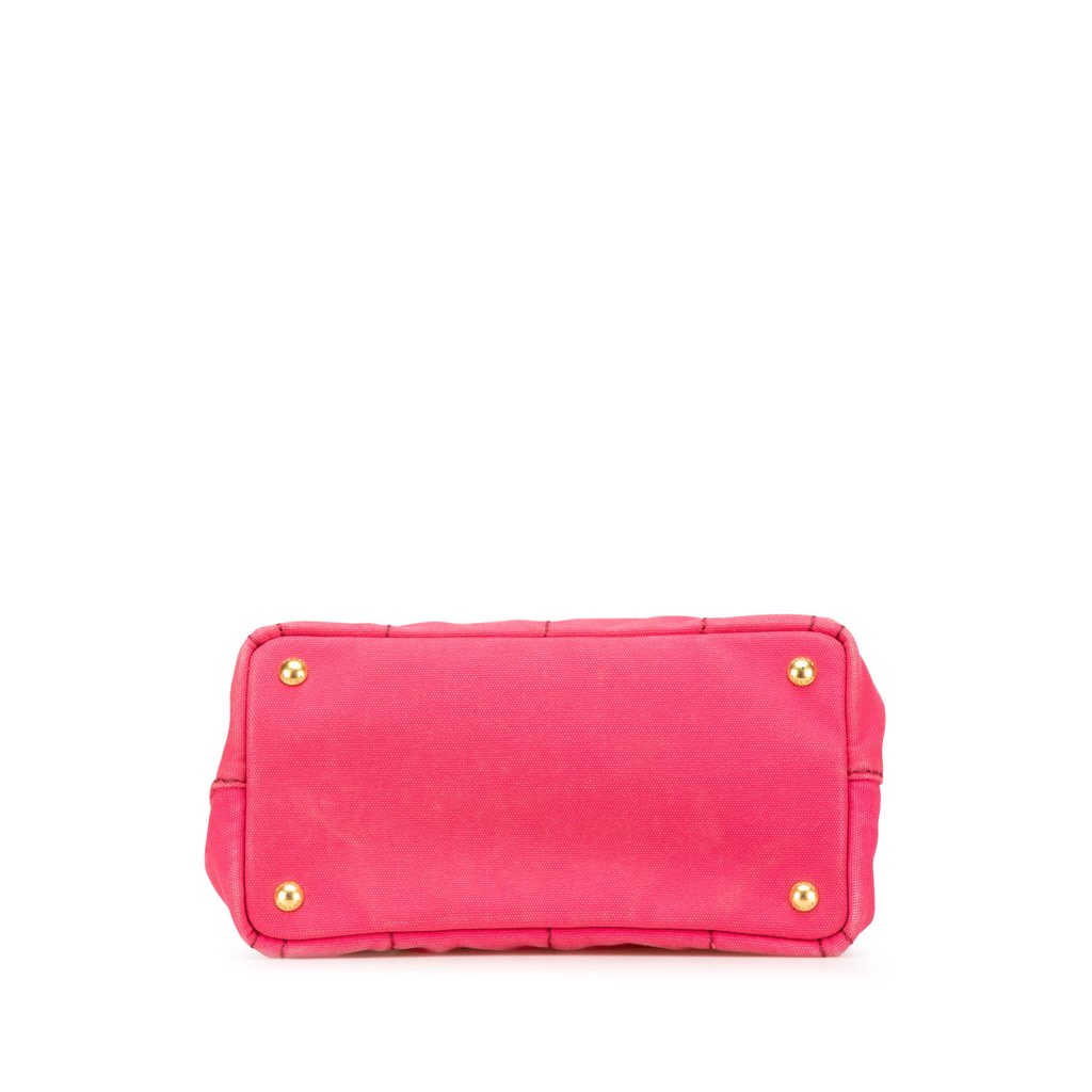 Prada Small Canvas Canapa Logo Satchel - 3